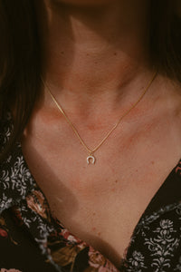 Sparkly Horseshoe Necklace