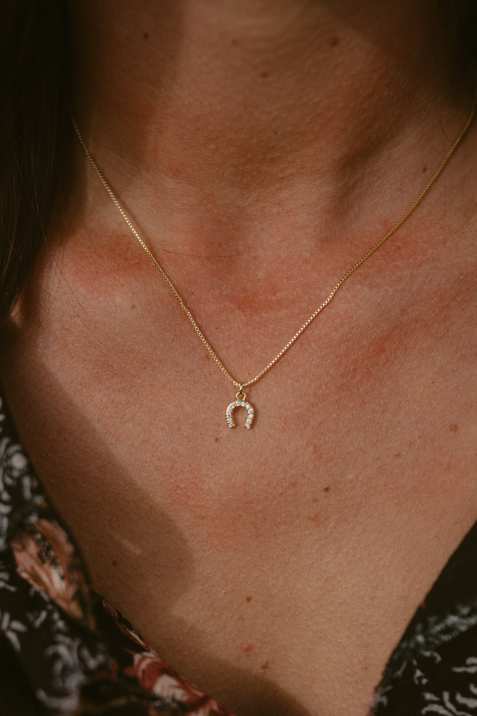 Sparkly Horseshoe Necklace