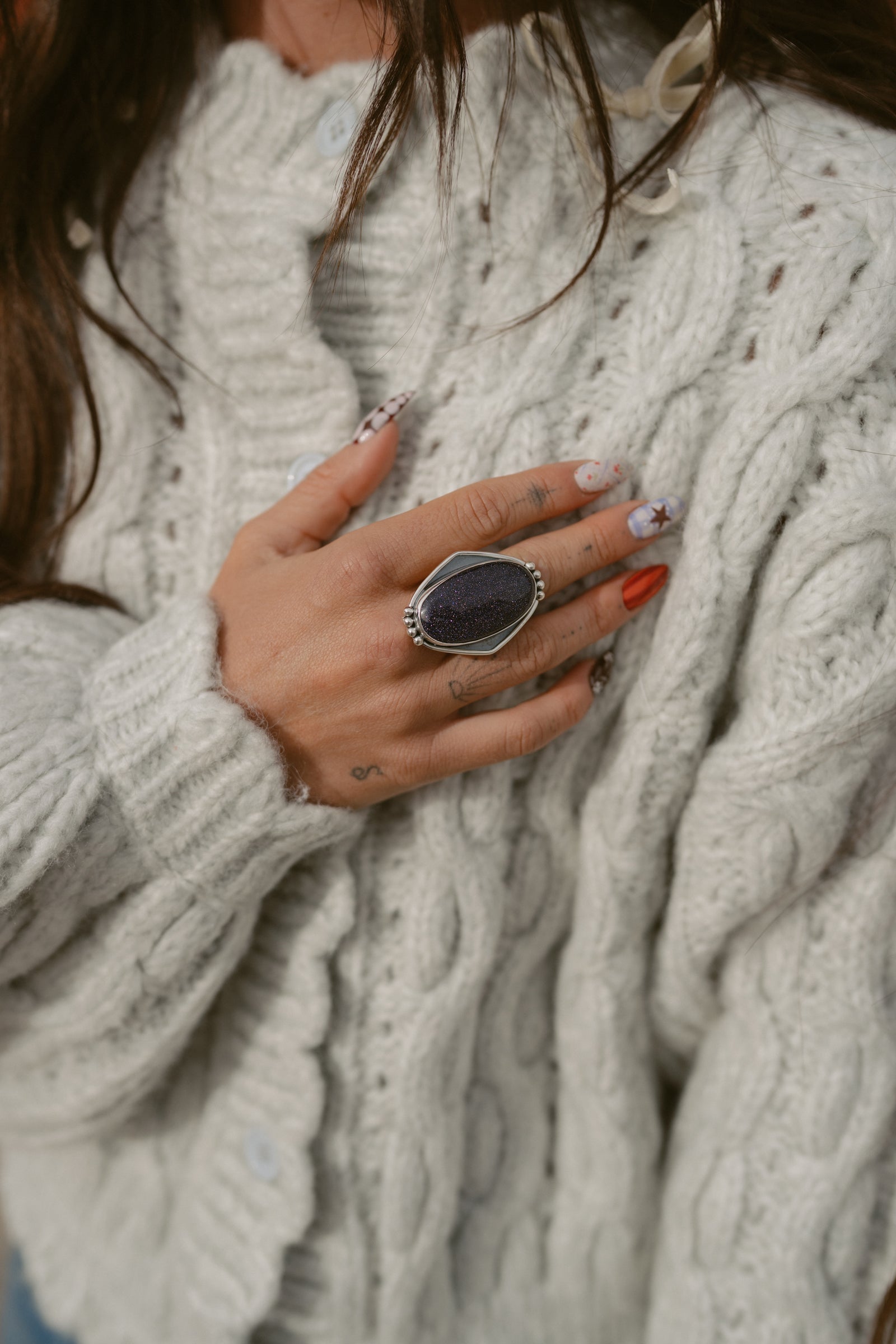 Jenni Kait Ring | Blue Sun Sitara