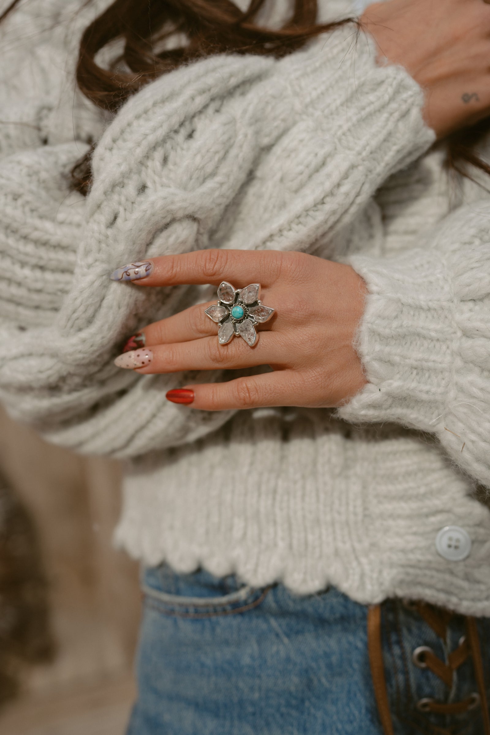 Tahiti Ring | Turquoise + Diamond