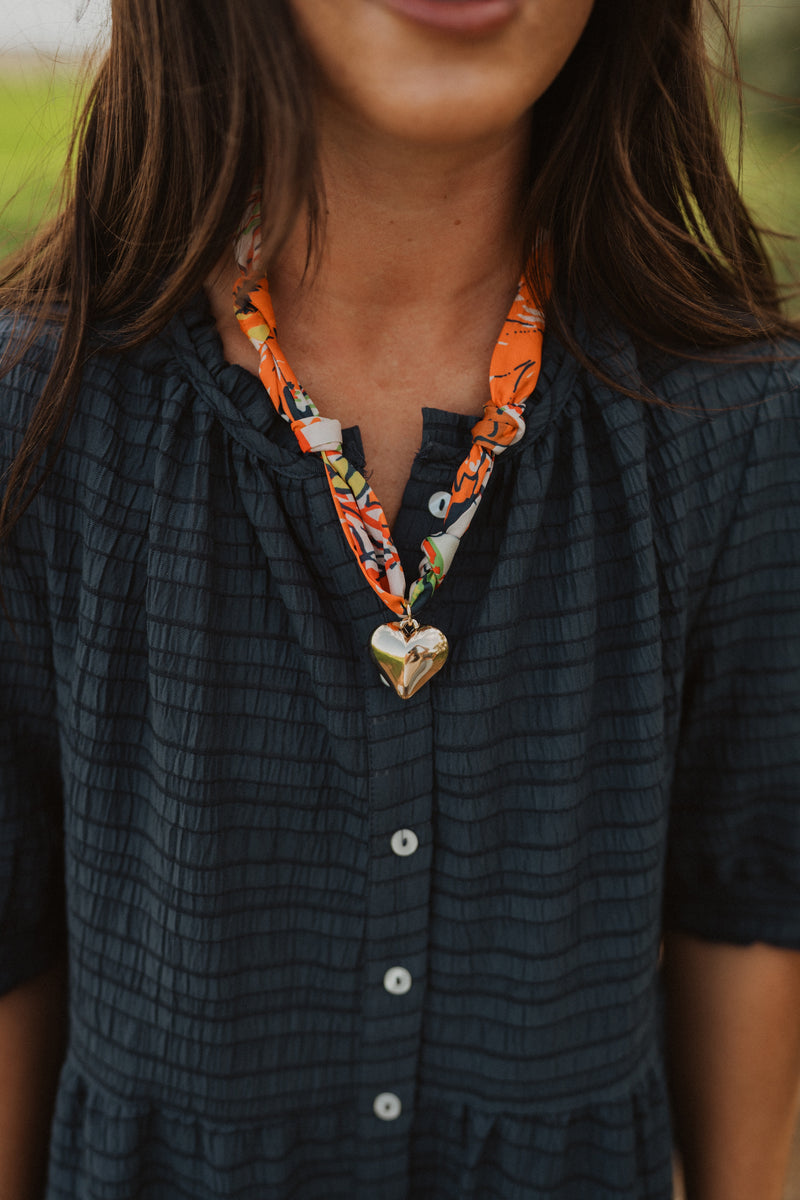 Golden Heartbeat Necklace