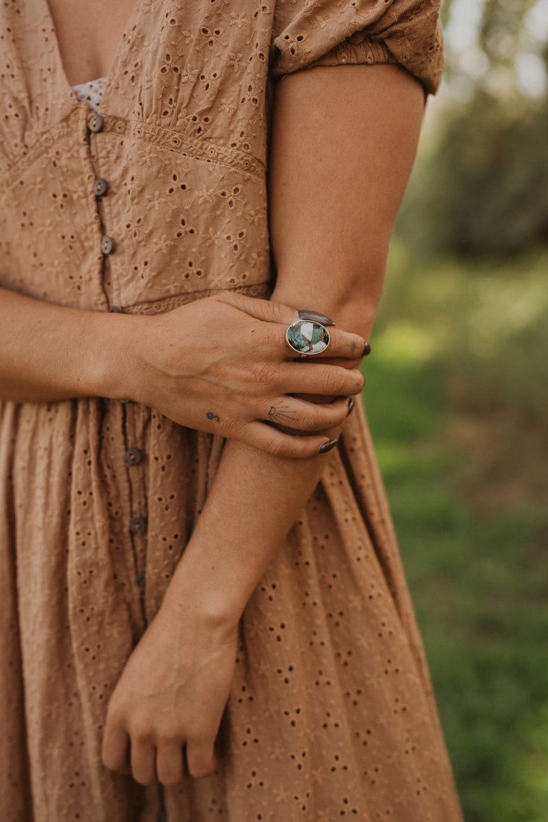 Ciel Ring | Howlite Chrysocolla
