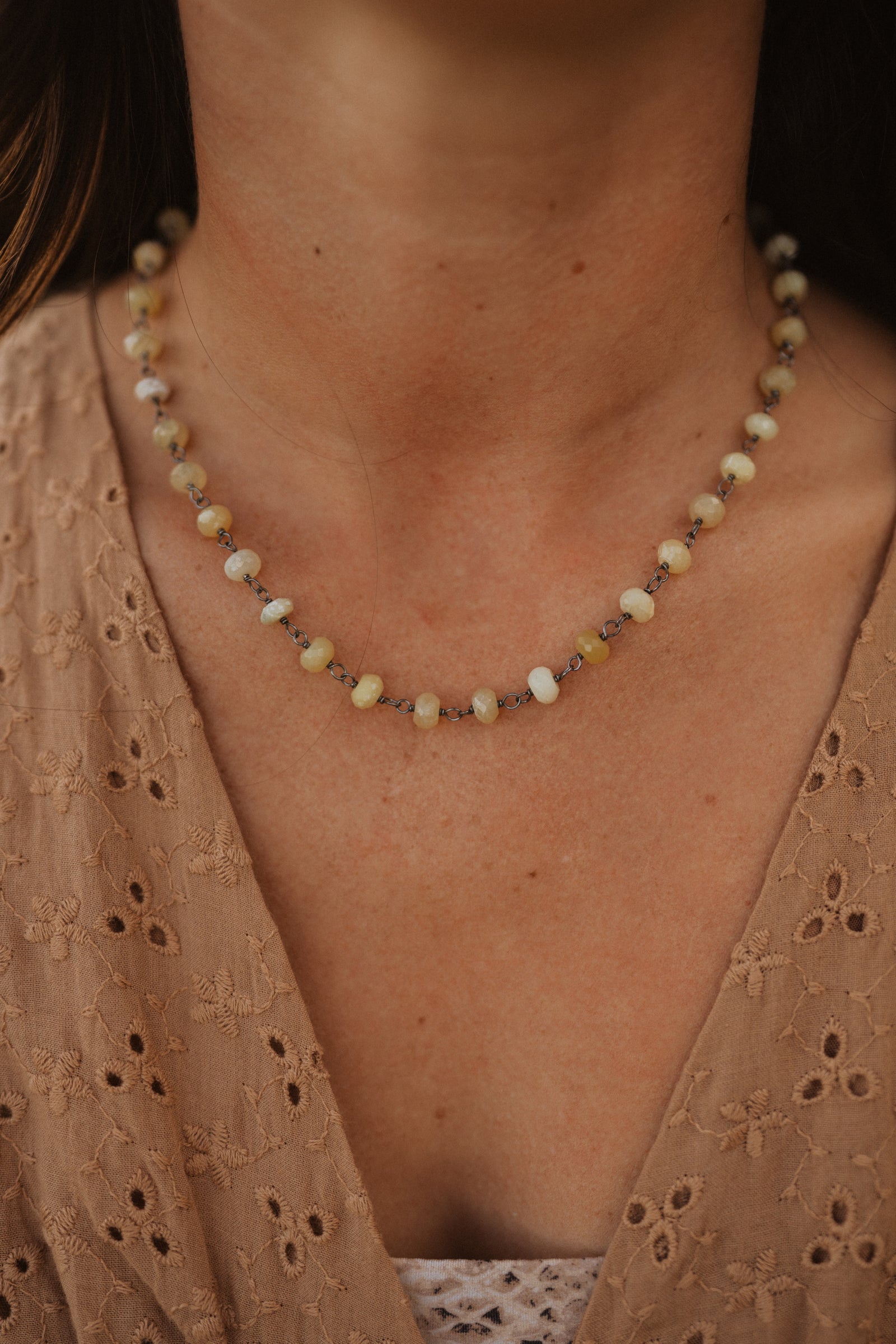 Mellow Yellow Necklace | Yellow Opal