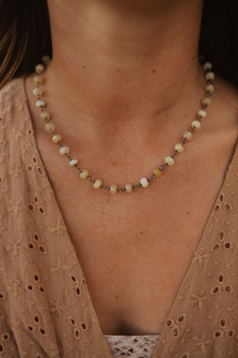 Mellow Yellow Necklace | Yellow Opal