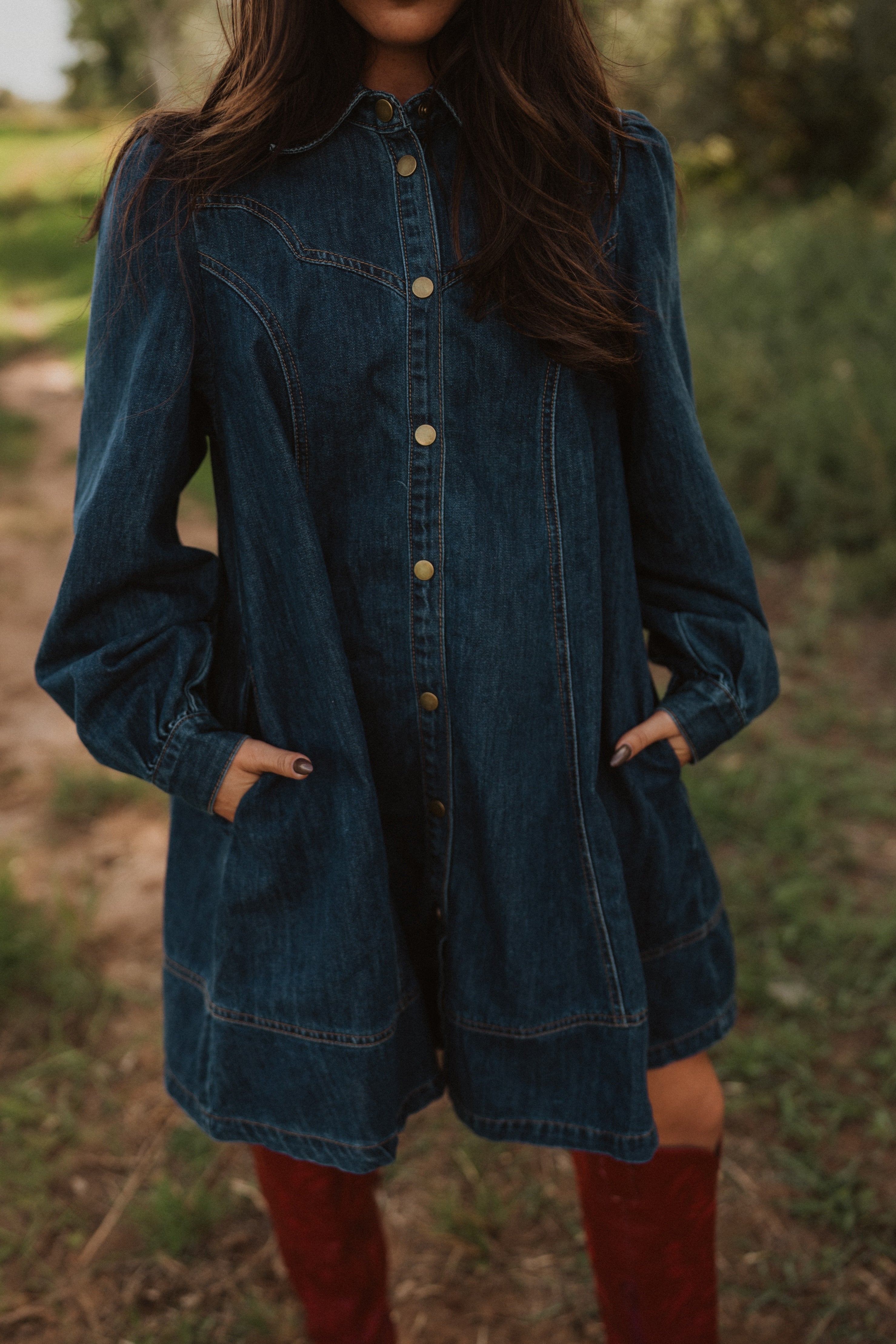 Rohana Denim Dress – Goldie Lew Jewelry