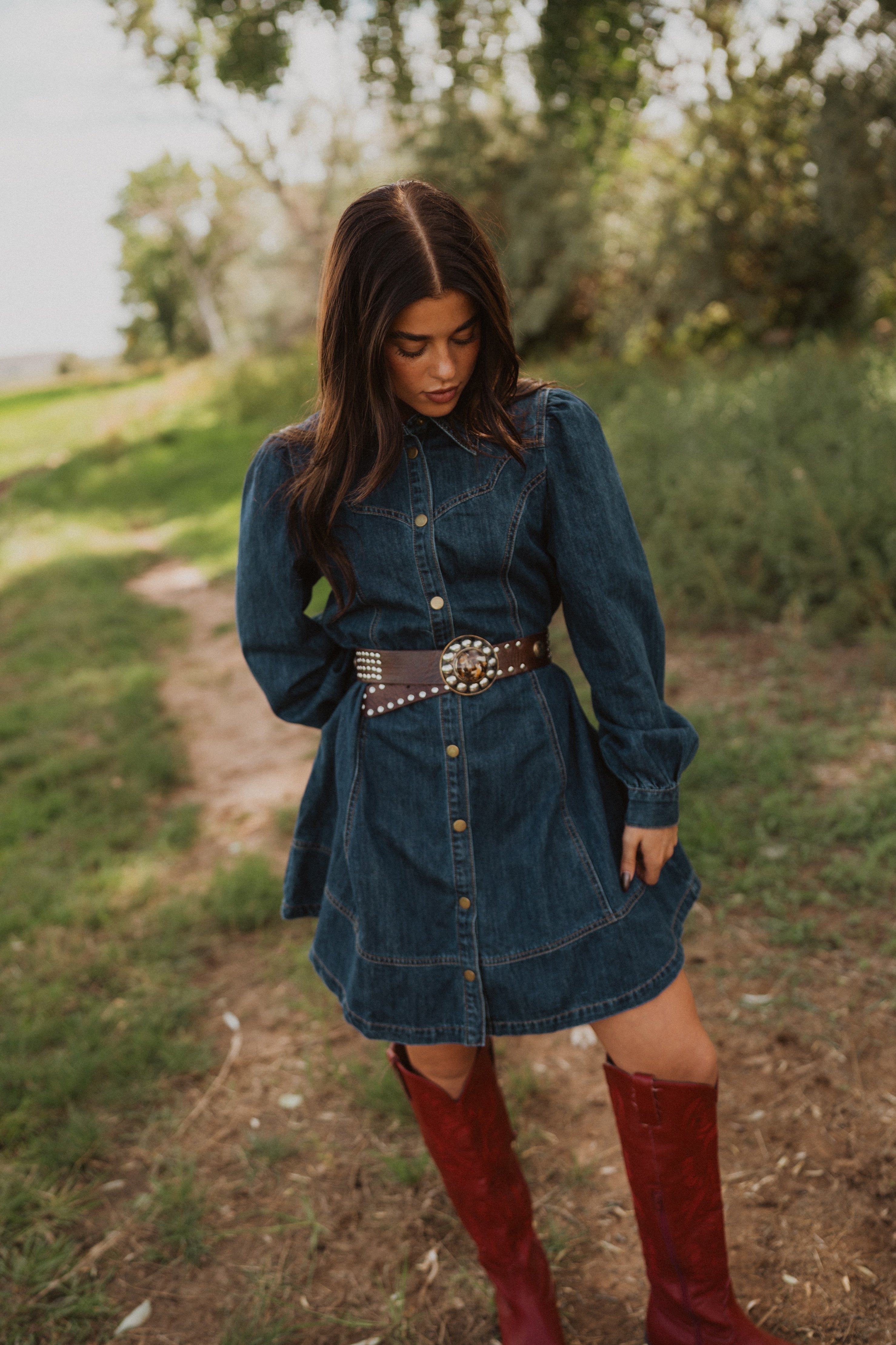 Rohana Denim Dress – Goldie Lew Jewelry