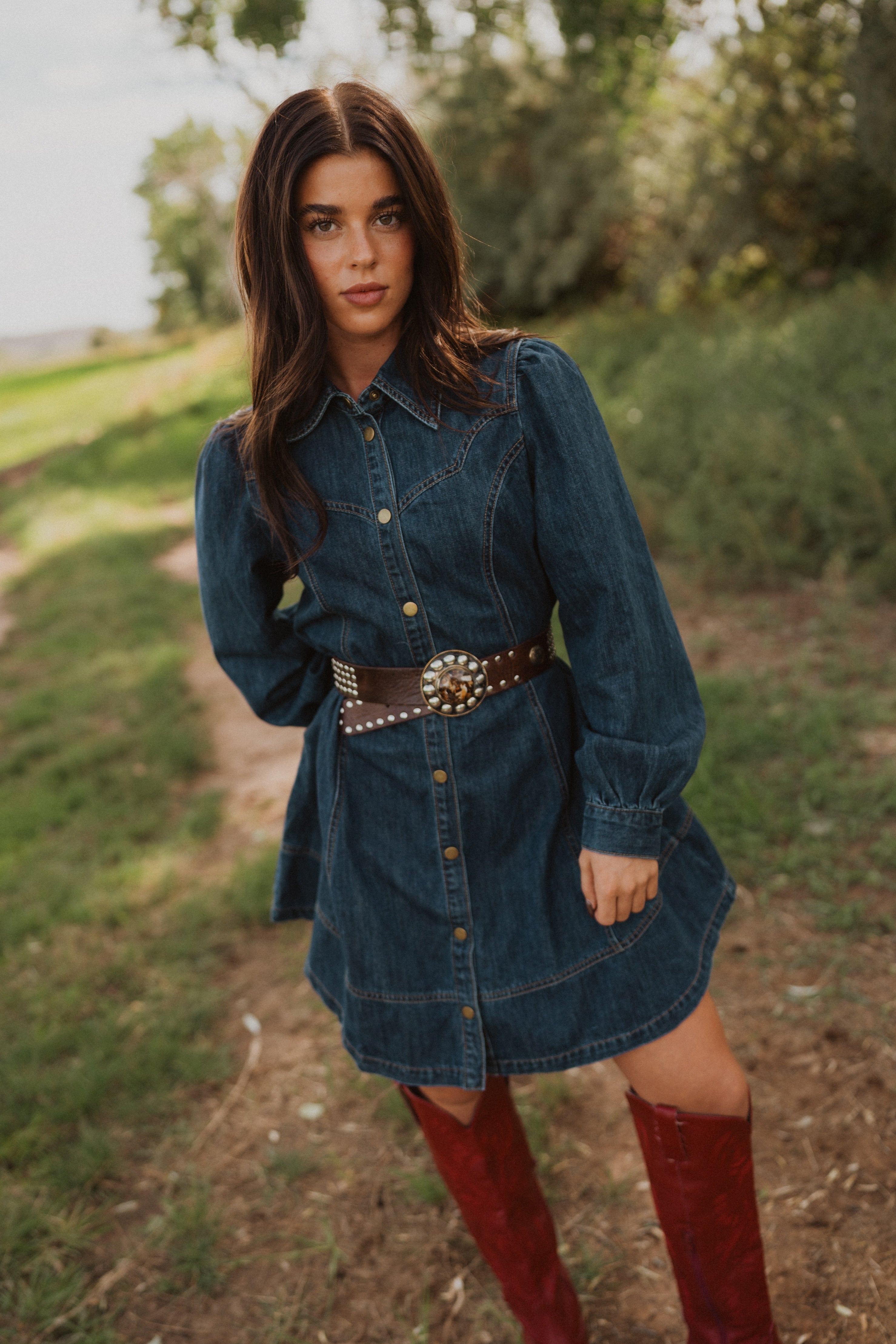 Rohana Denim Dress – Goldie Lew Jewelry