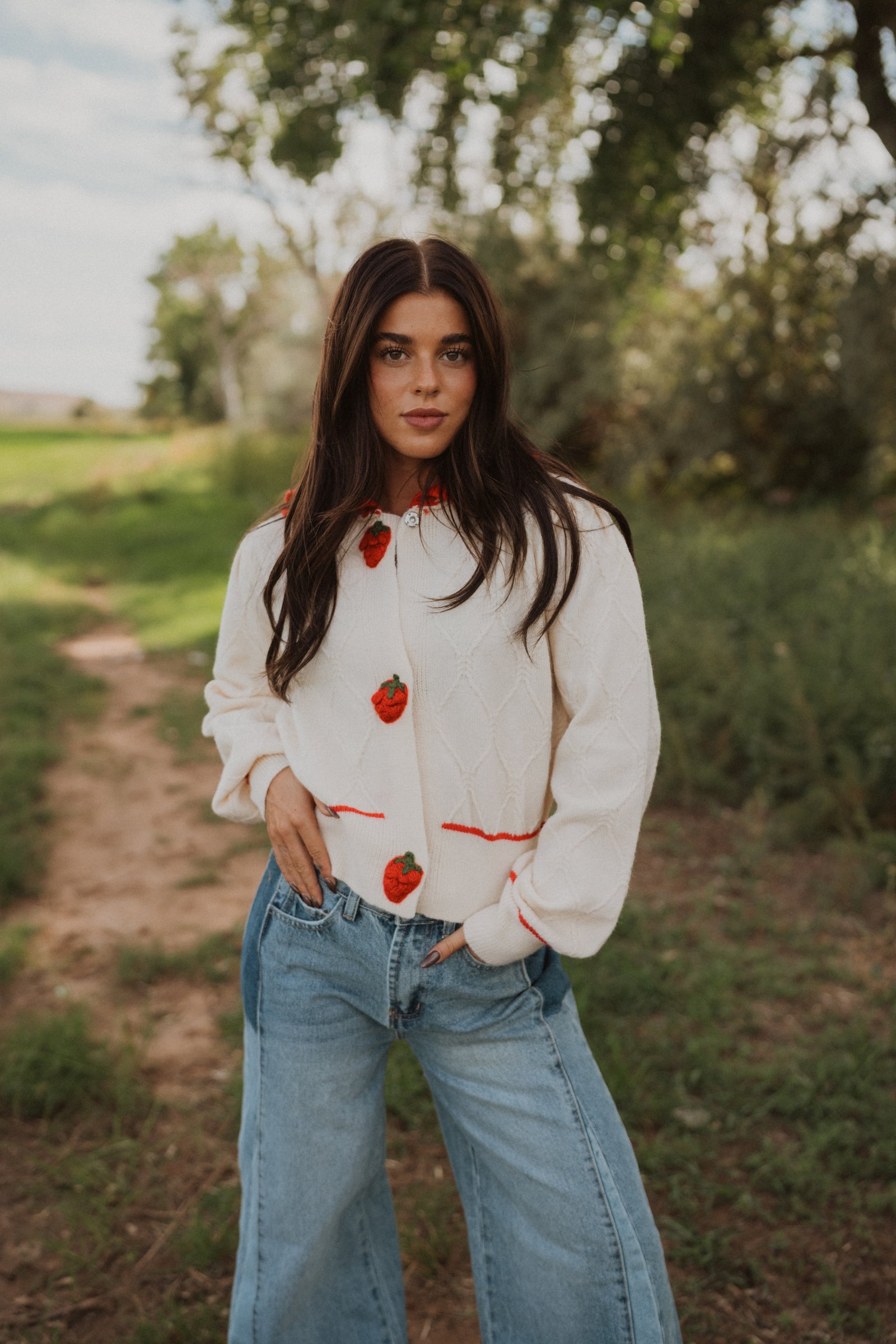 Sweet Strawberry Cardigan