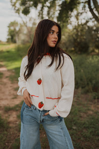 Sweet Strawberry Cardigan