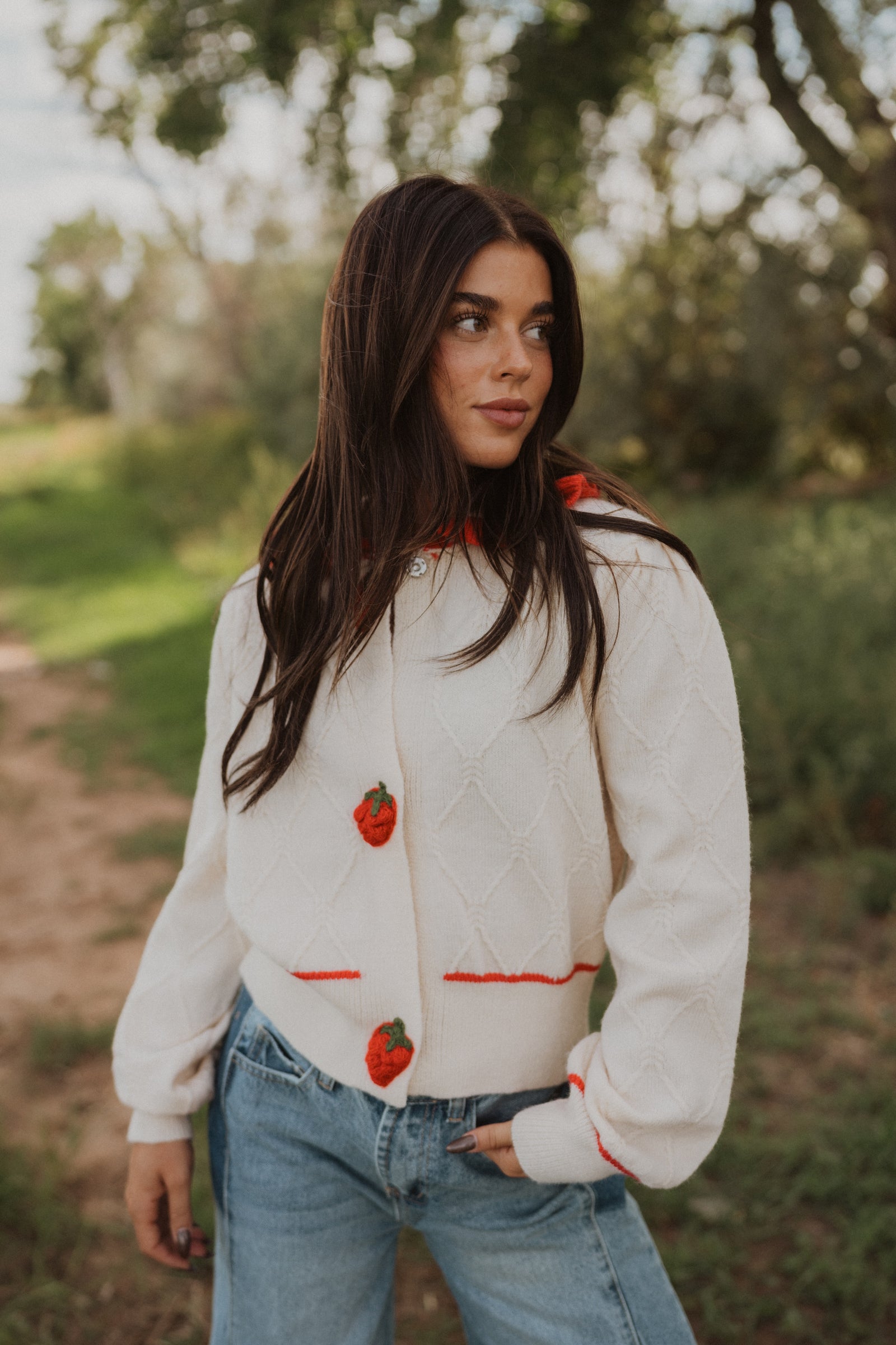 Sweet Strawberry Cardigan