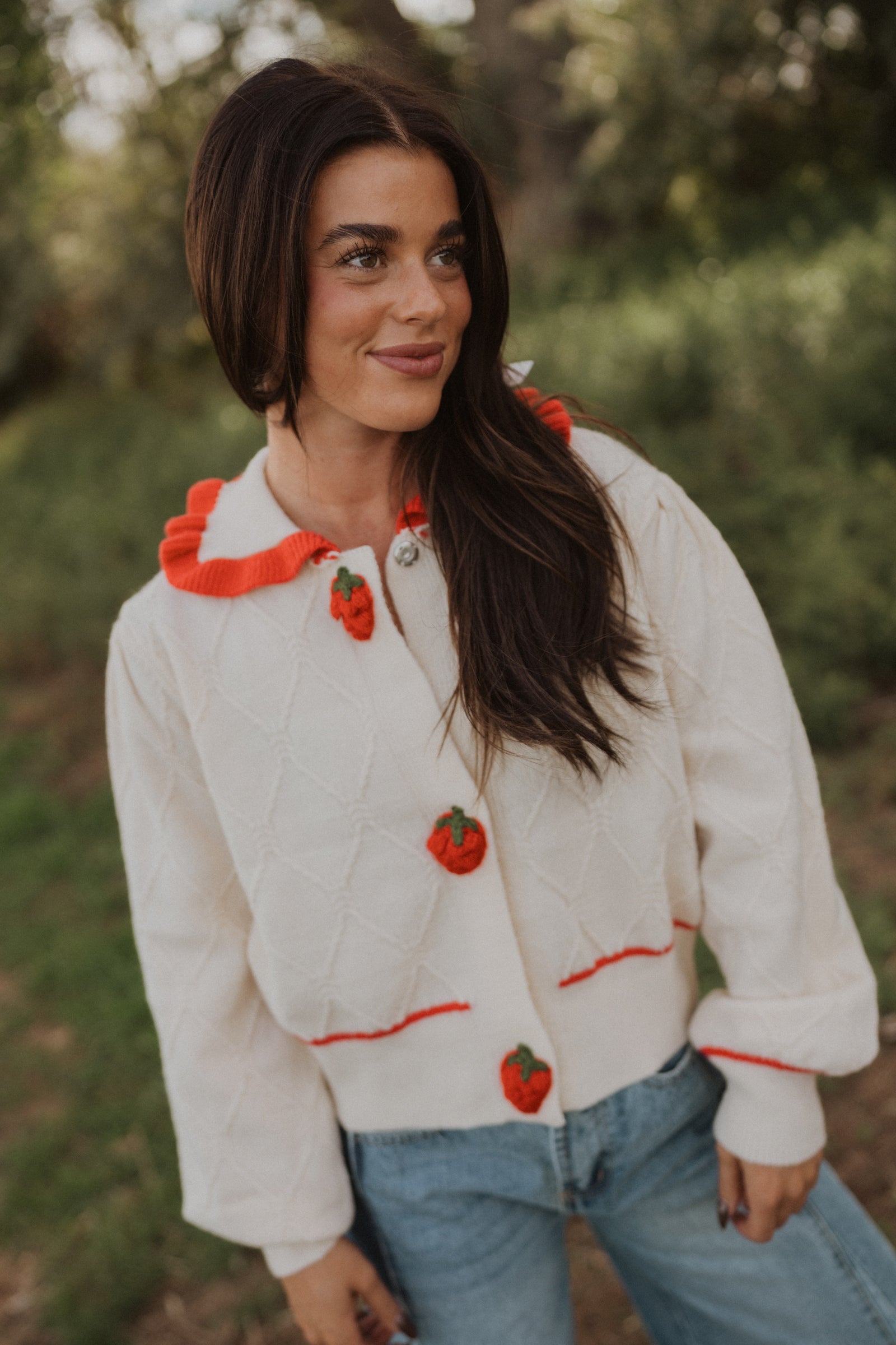 Sweet Strawberry Cardigan