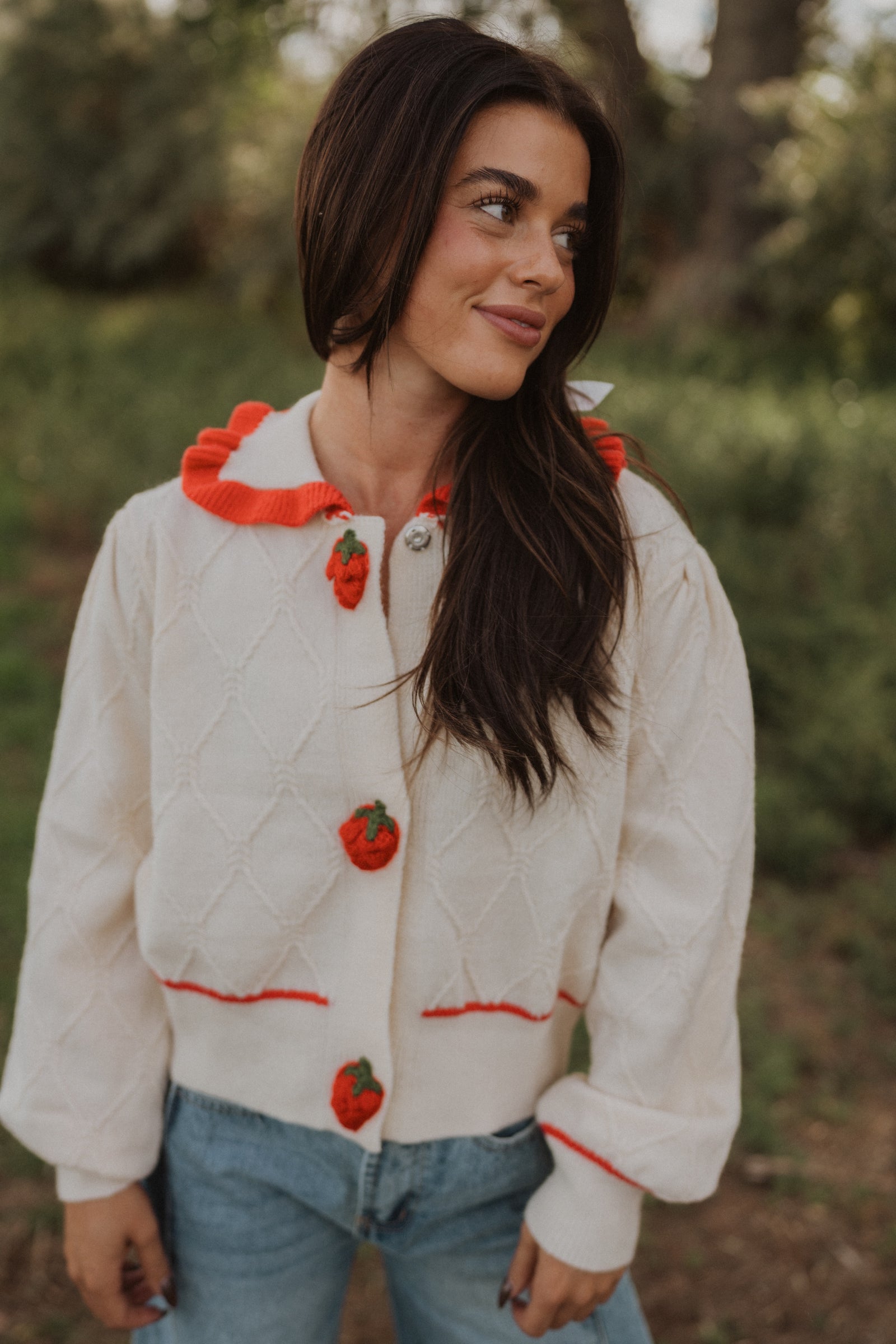 Sweet Strawberry Cardigan