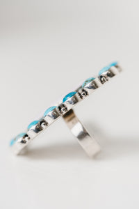 Mazzy Ring | Pink Petalite + Turquoise | #2