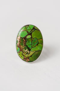 Sylvie Ring | Green Copper Turquoise