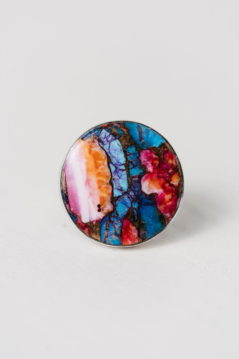 Gabi Ring | Pink Turquoise