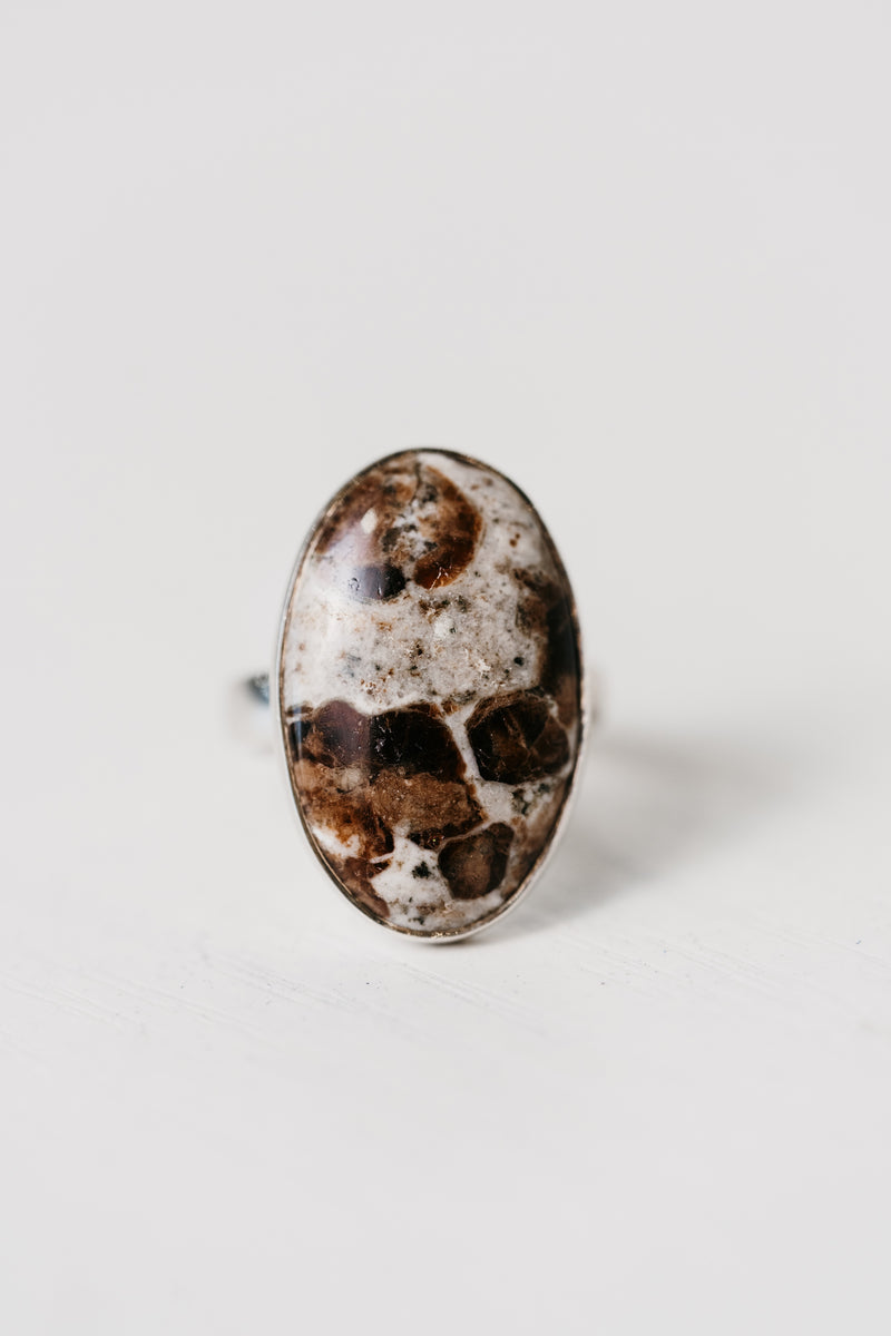 Kinsley Ring | Garnet in Limestone