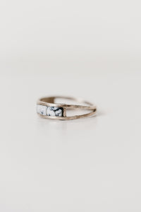 Single Bar Ring | White Buffalo