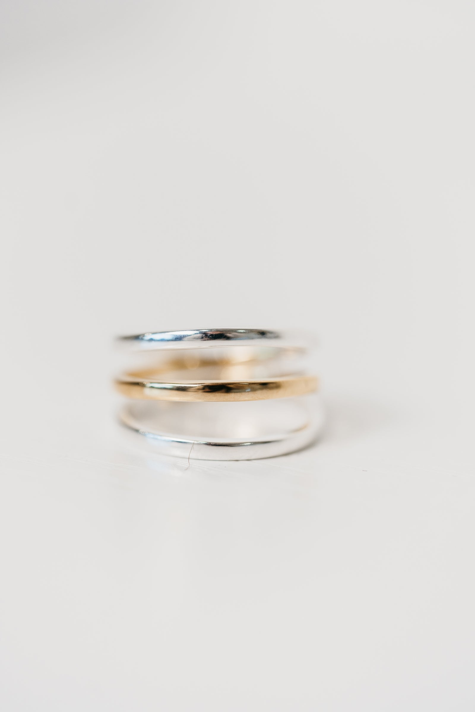 Swirl Ring | Silver + Gold