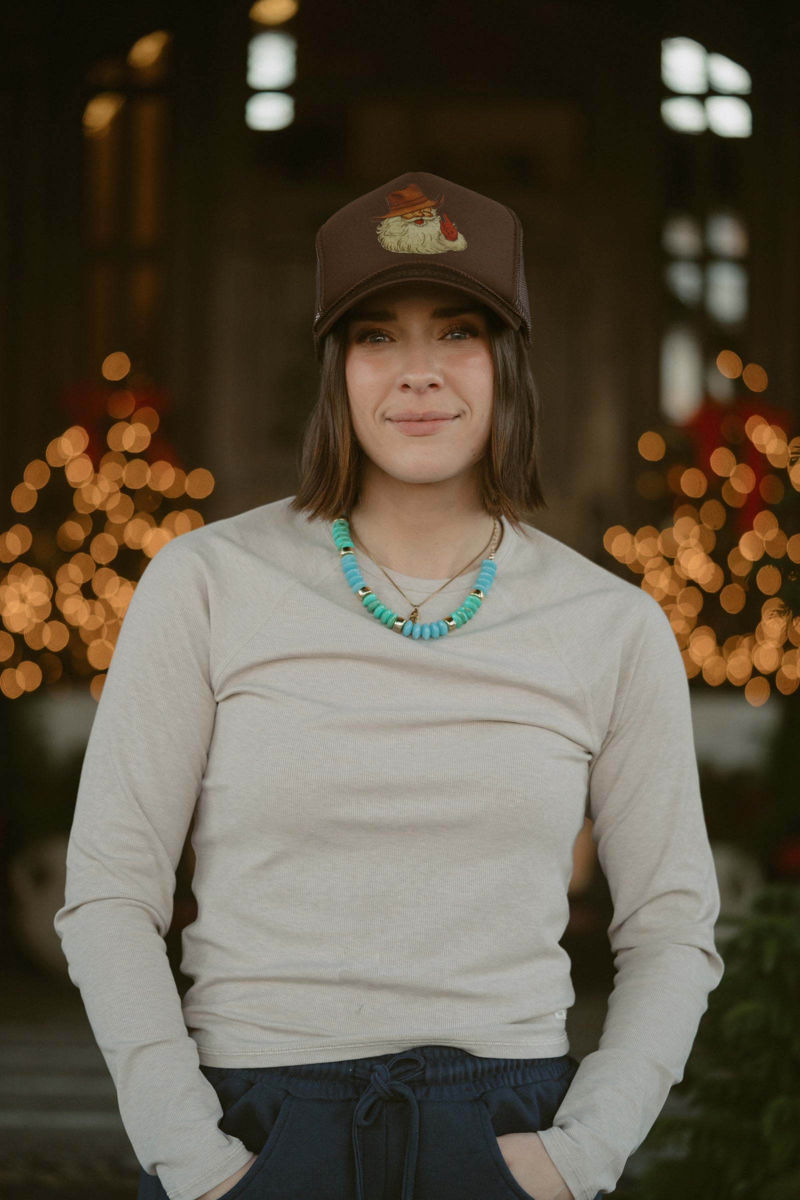 Cowboy Santa Trucker Hat