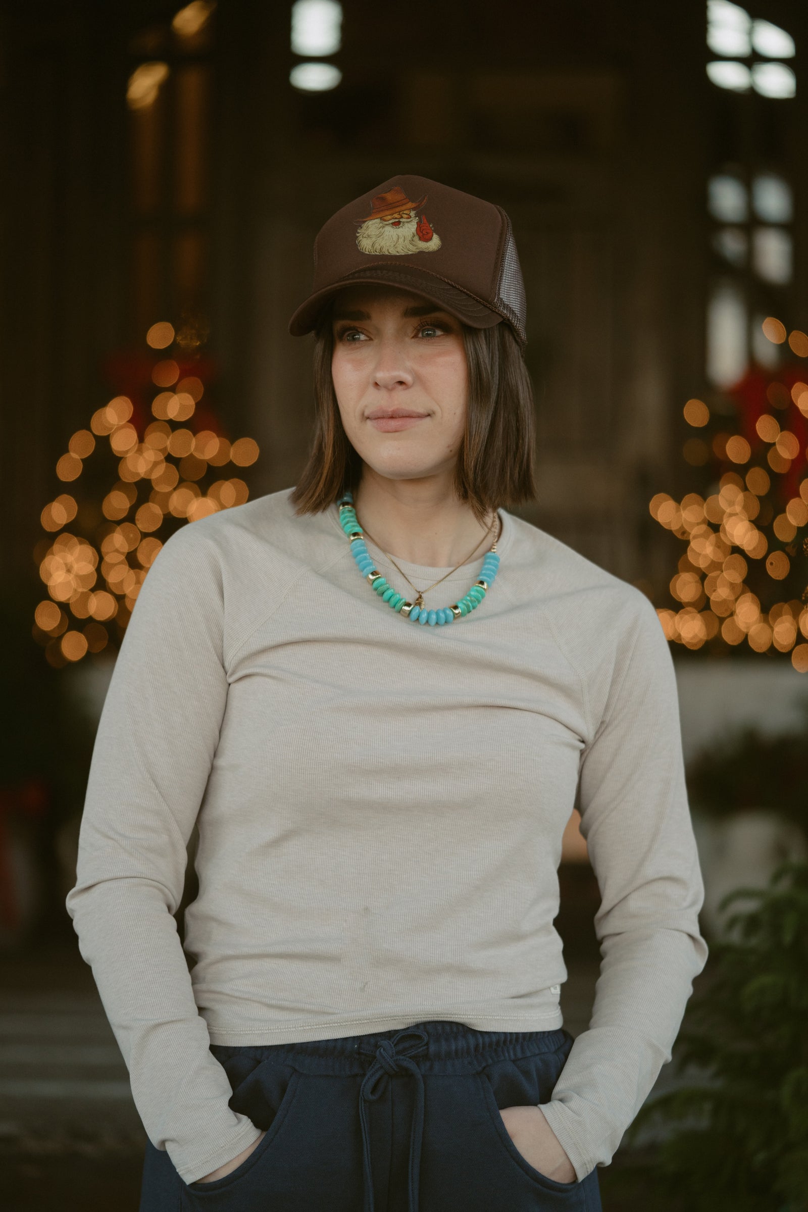 Cowboy Santa Trucker Hat