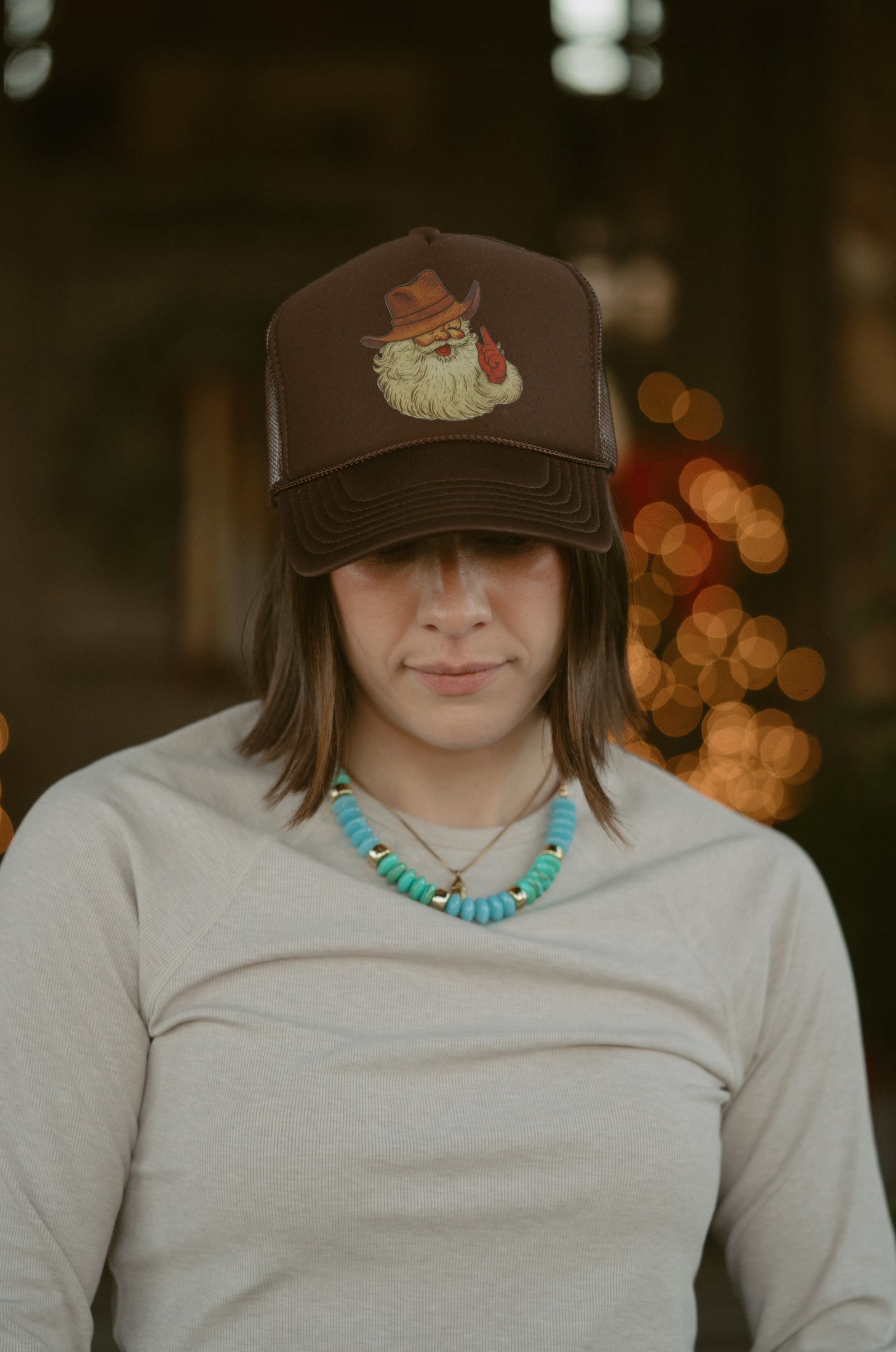 Cowboy Santa Trucker Hat