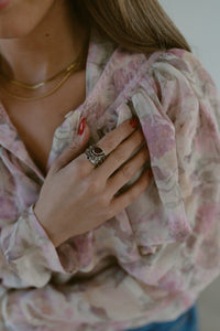 Teodora Ring | Red Garnet