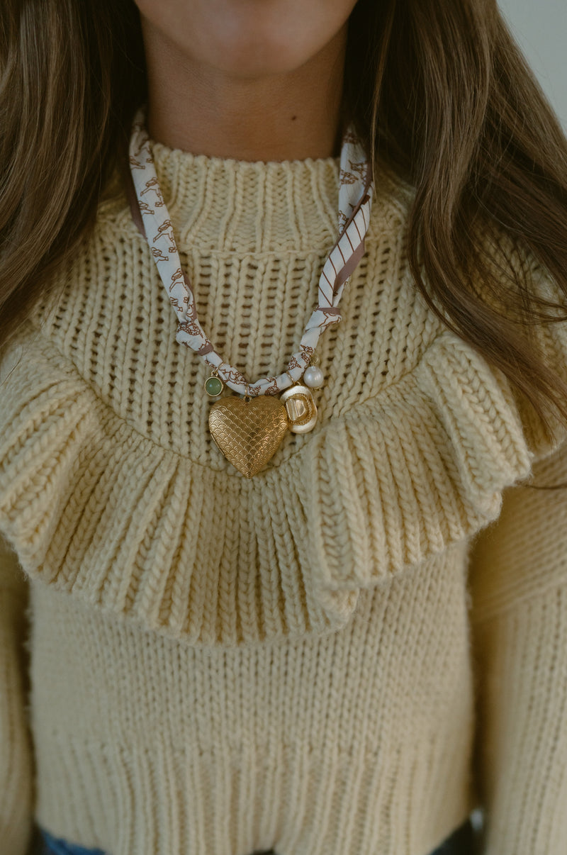 Honey Heart Charm Necklace