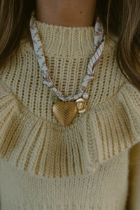 Honey Heart Charm Necklace