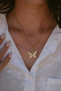 Gemmy Butterfly Necklace