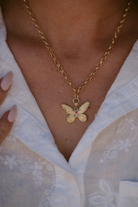 Gemmy Butterfly Necklace