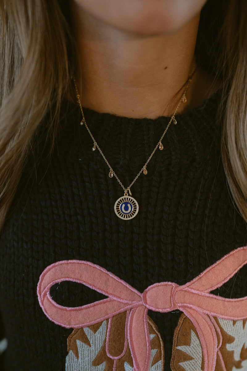 Horseshoe Glam Necklace