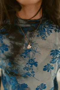 Pink Flowers Necklace