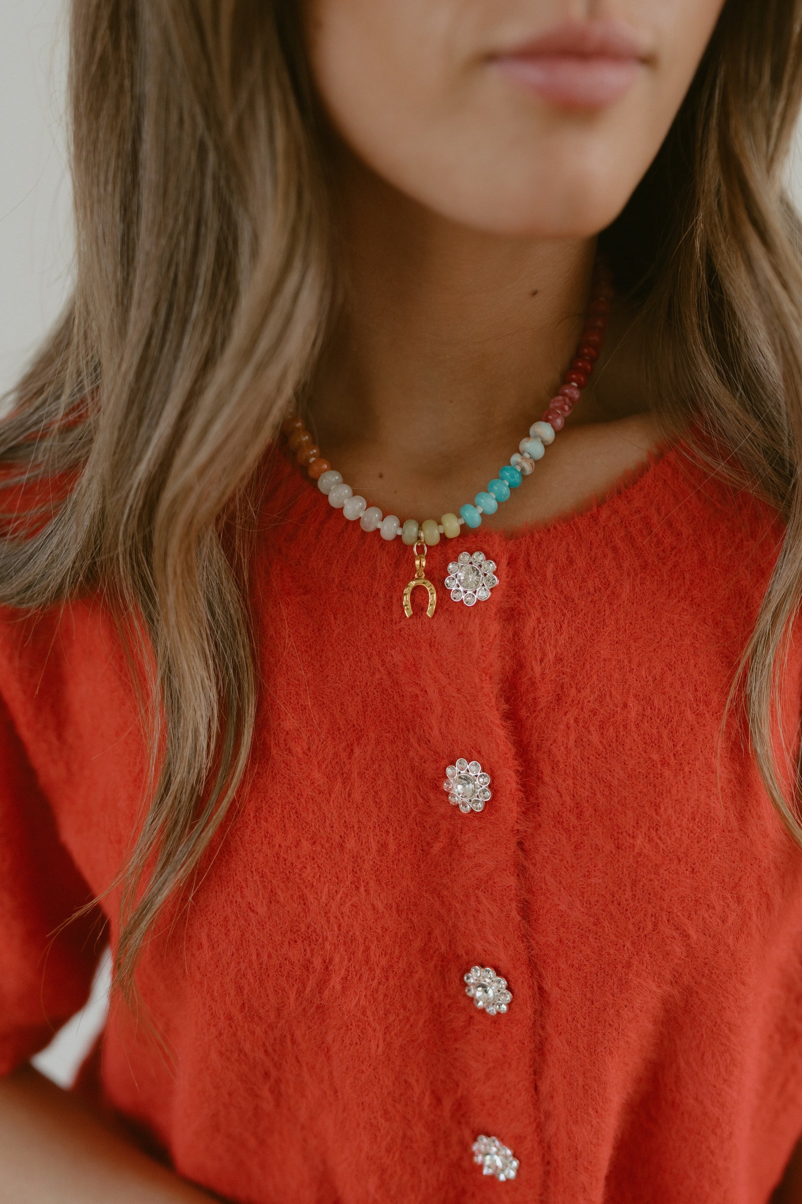 Colorful Horseshoe Necklace