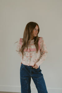 Ruffled Flowers Cardigan