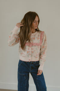 Ruffled Flowers Cardigan
