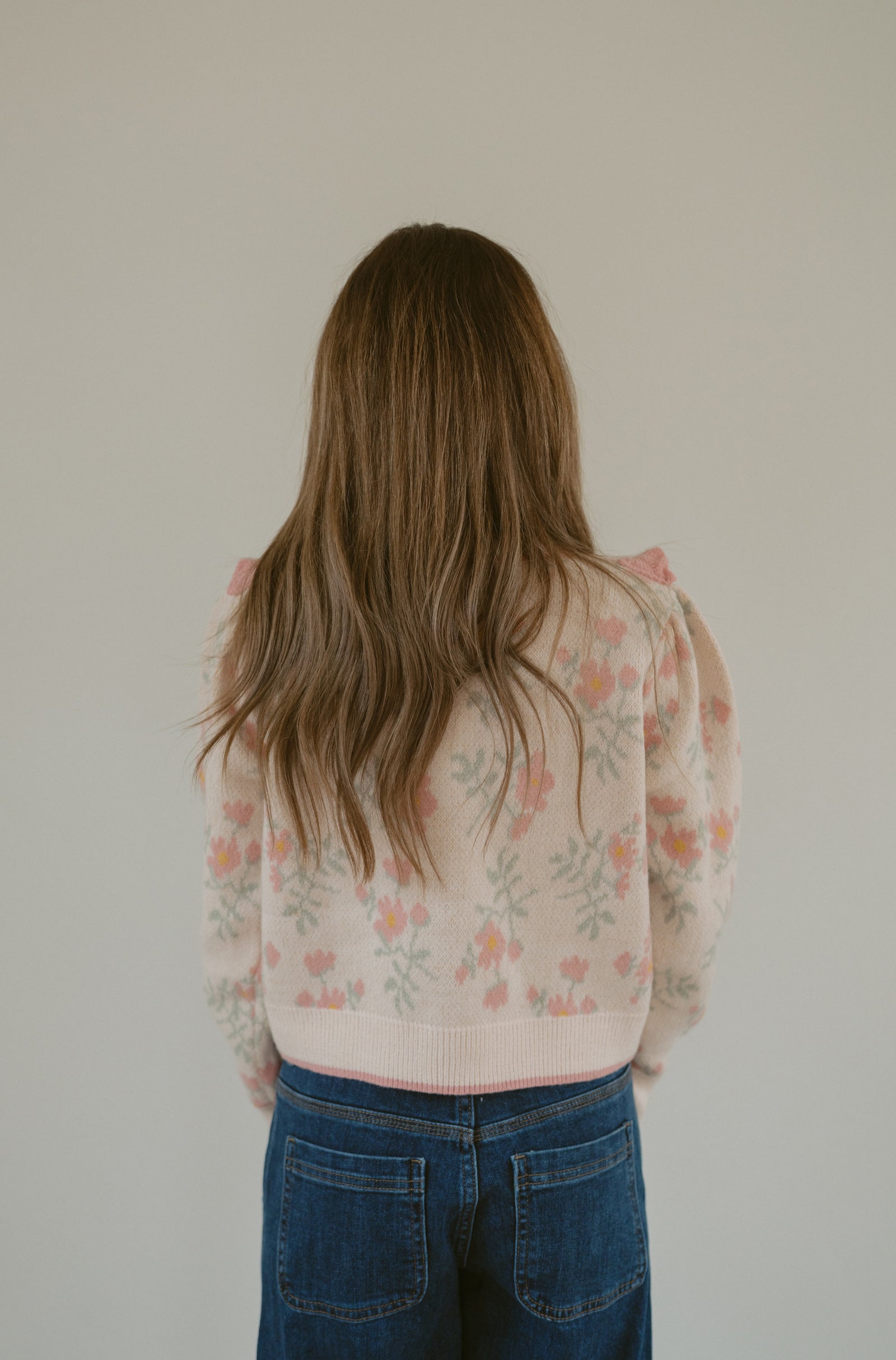 Ruffled Flowers Cardigan