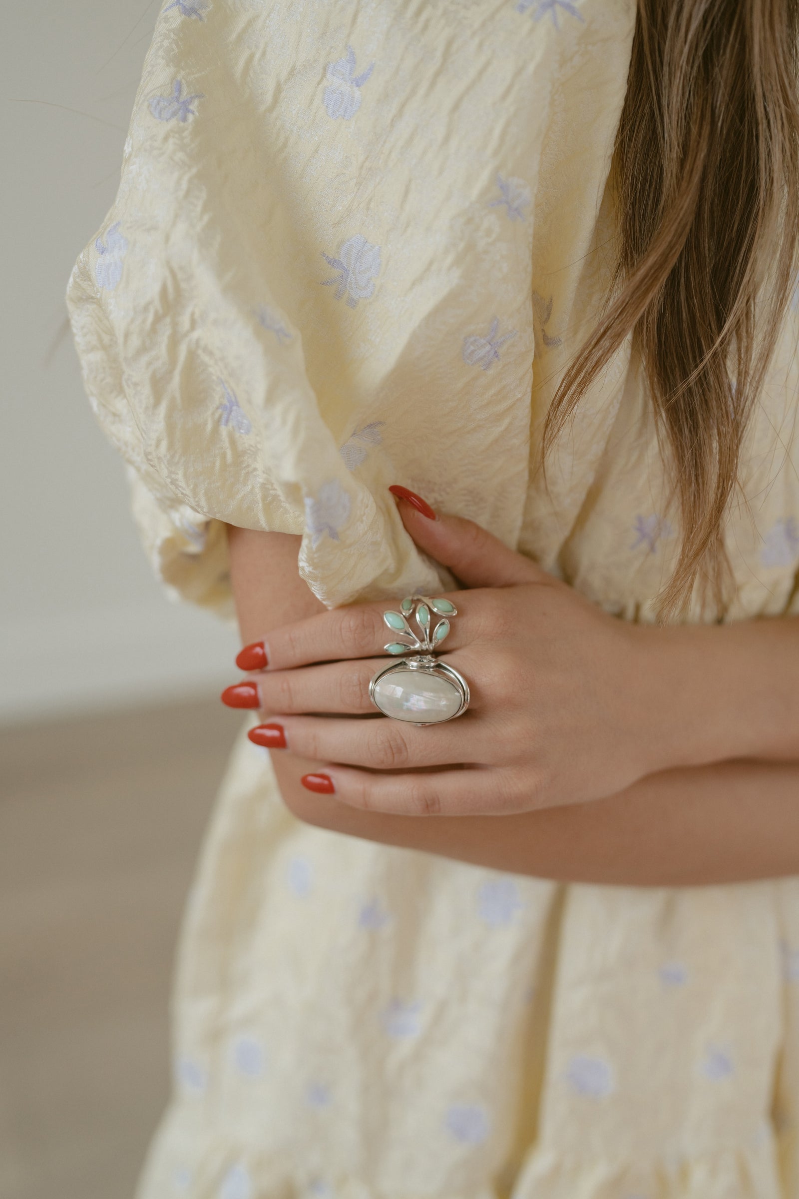 Blythe Ring | Green Opal