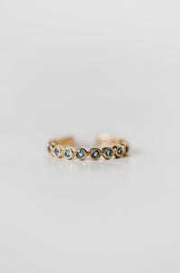Waterfall Ring | Blue Topaz