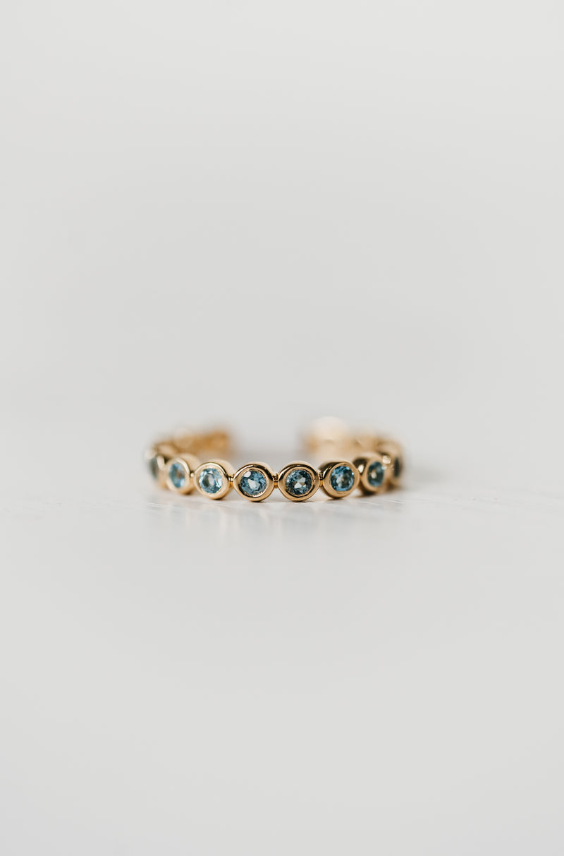 Waterfall Ring | Blue Topaz