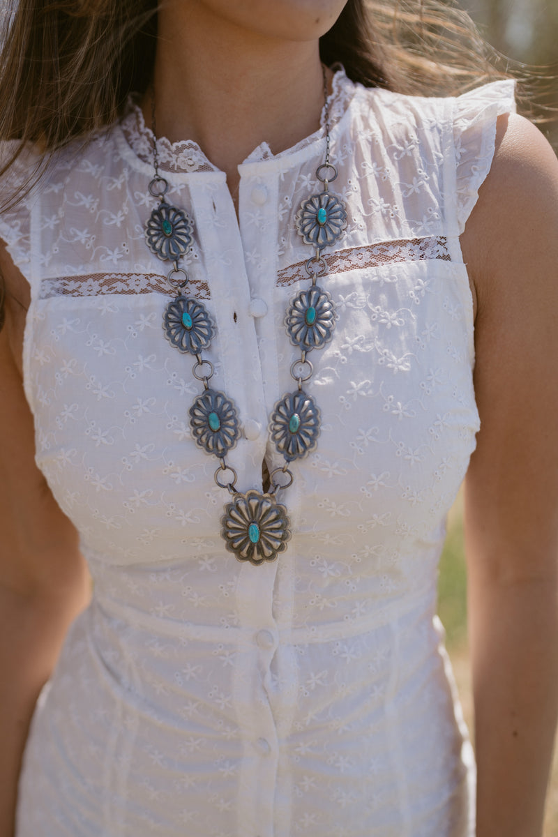 Large Concho Necklace