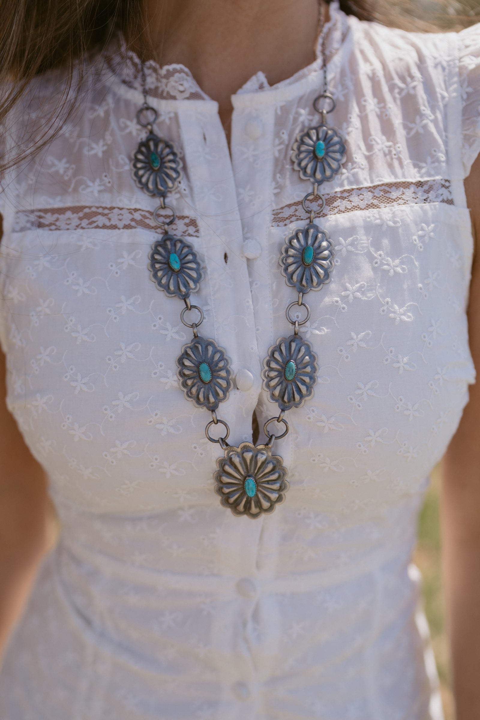 Large Concho Necklace