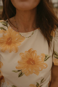 Mae Necklace | Gold + Colorful