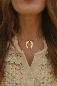 Golden Horseshoe Necklace