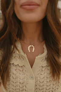 Golden Horseshoe Necklace