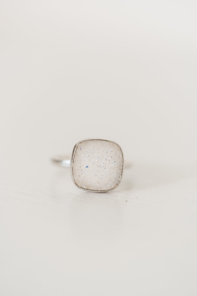 Helio Ring | Titanium Druse