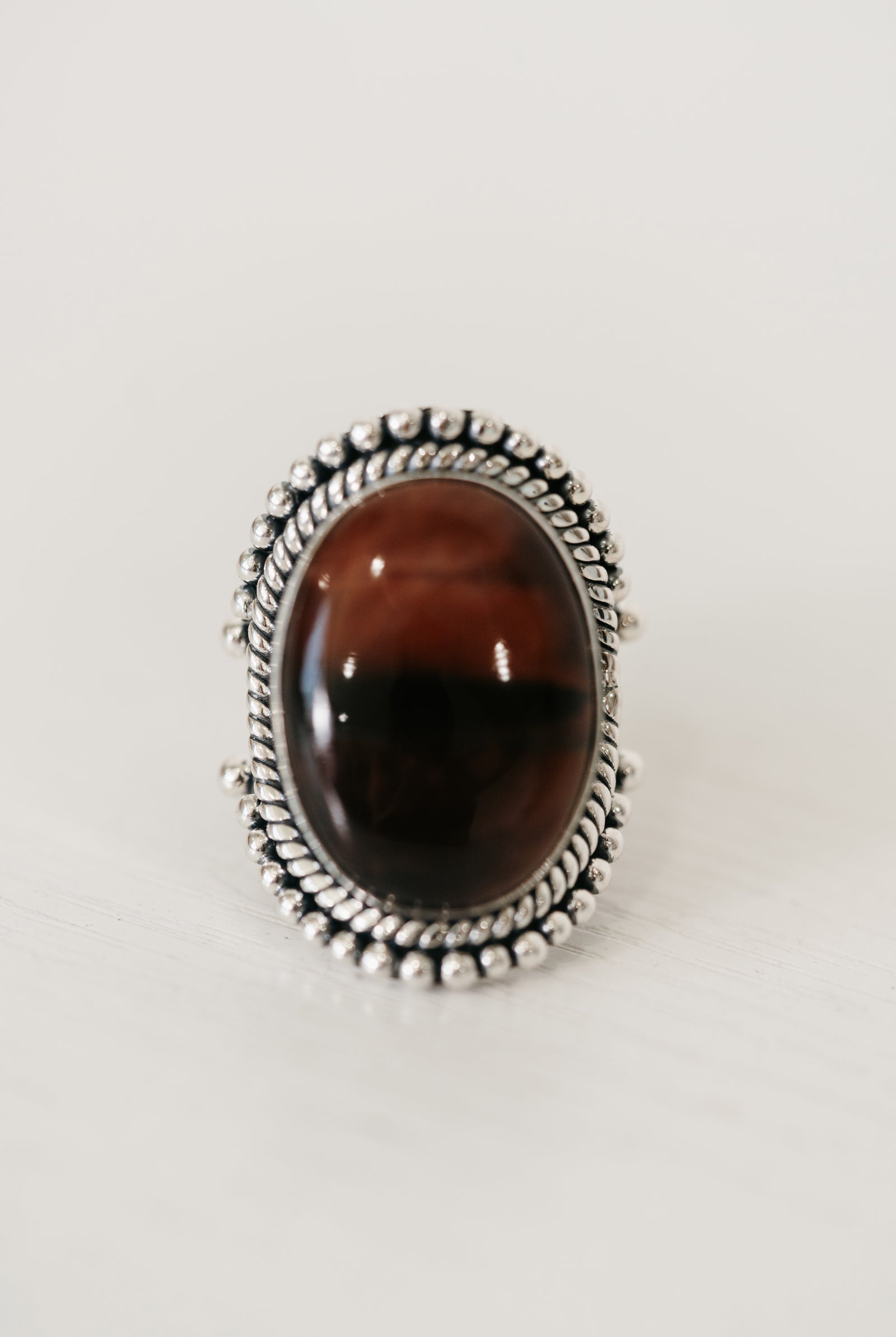 Evelina Ring | Red Tiger's Eye