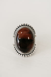 Evelina Ring | Red Tiger's Eye