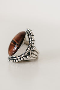 Evelina Ring | Red Tiger's Eye