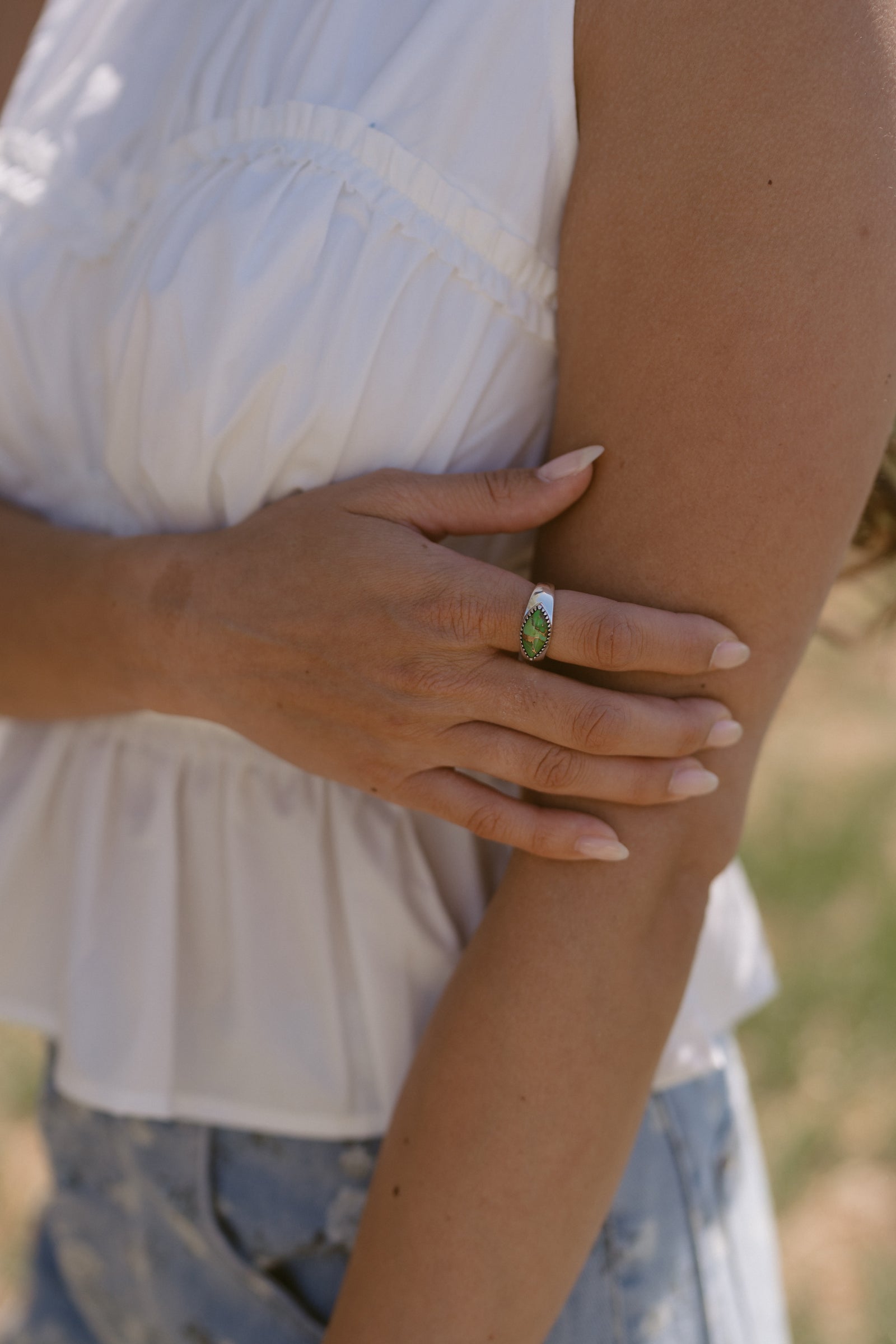 Aveline Ring | Green Copper Turquoise