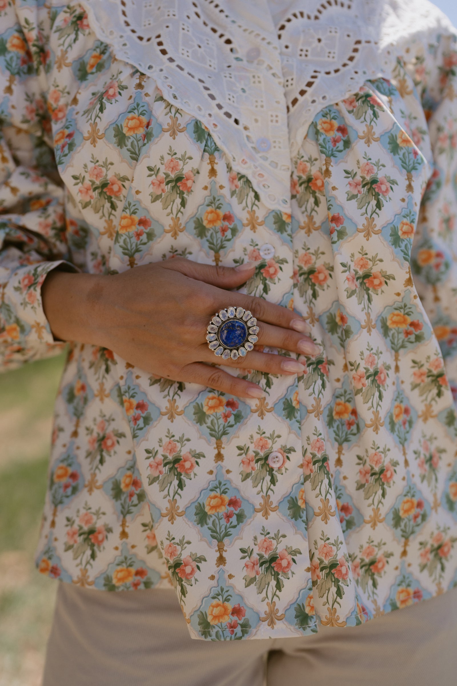 Johannes Ring | Blue Lapis + Moonstone